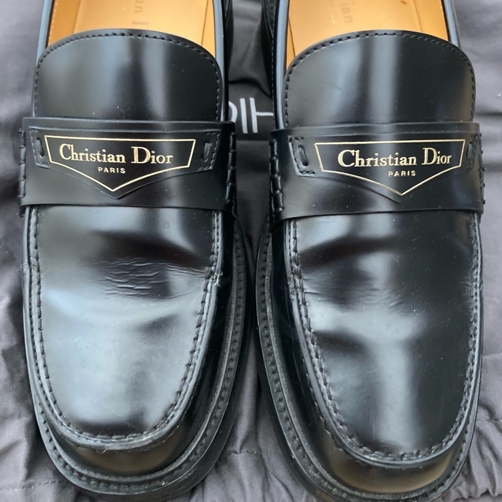 Dior Black Loafers Sleek Slip-Ons
